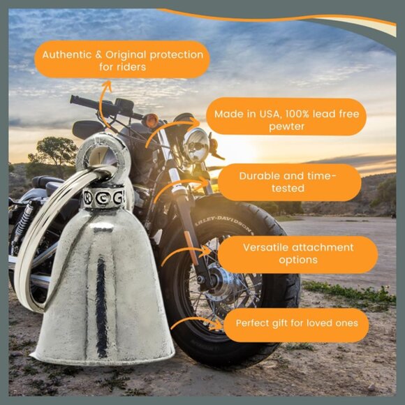 Hot Leathers Canadian Flag Guardian Bell Good Luck Charm - Picture 3 of 9